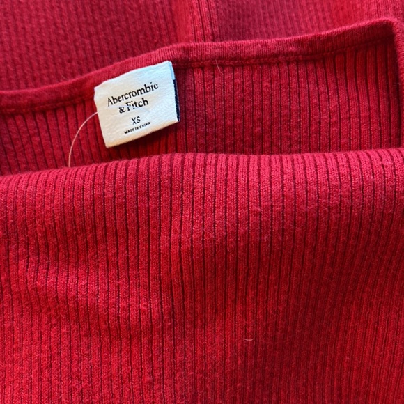 Abercrombie & Fitch Long-Sleeve Corset Mini Sweater Dress Size XS - Picture 10 of 11